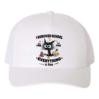 Happy Last Day Of School Teacher Student Graduation Yupoong Adult 5-Panel Trucker Hat