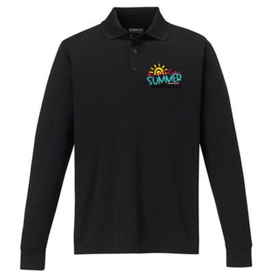 Happy Last Day Of School Teacher Student Graduation Performance Long Sleeve Polo