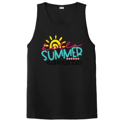 Happy Last Day Of School Teacher Student Graduation PosiCharge Competitor Tank