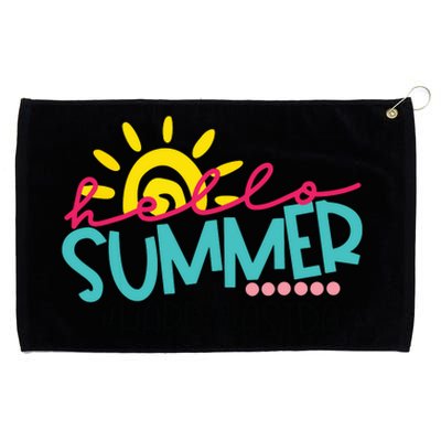 Happy Last Day Of School Teacher Student Graduation Grommeted Golf Towel