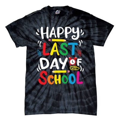 Happy Last Day Of School Teacher Student Graduation Tie-Dye T-Shirt