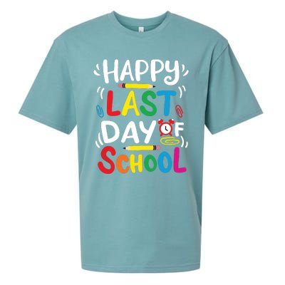 Happy Last Day Of School Teacher Student Graduation Sueded Cloud Jersey T-Shirt