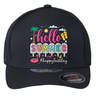 Happy Last Day Of School Teacher Flexfit Unipanel Trucker Cap