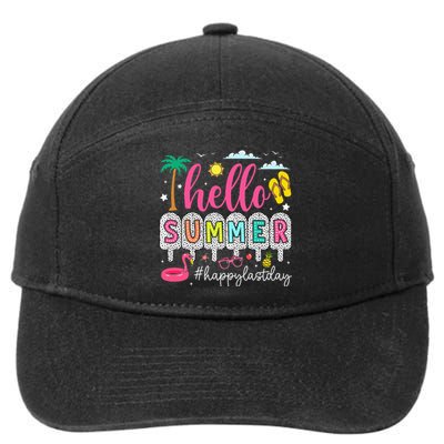 Happy Last Day Of School Teacher 7-Panel Snapback Hat