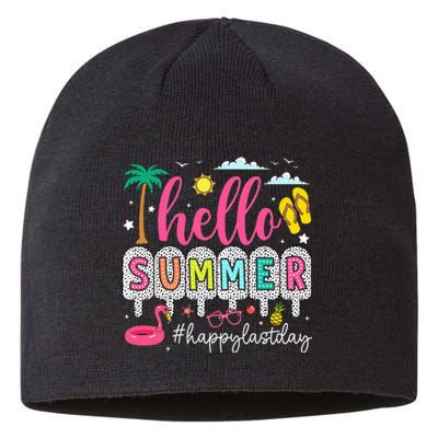 Happy Last Day Of School Teacher Sustainable Beanie