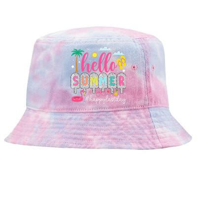 Happy Last Day Of School Teacher Tie-Dyed Bucket Hat