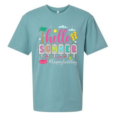 Happy Last Day Of School Teacher Sueded Cloud Jersey T-Shirt