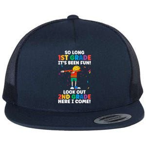 Happy Last Day Of Kindergarten 1St Grade Cute Gift Flat Bill Trucker Hat