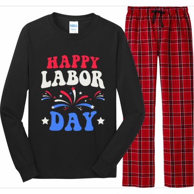 Happy Labor Day Gift Long Sleeve Pajama Set