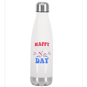 Happy Labor Day Gift Stainless Steel Insulated Water Bottle