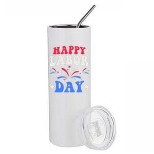 Happy Labor Day Gift Stainless Steel Tumbler