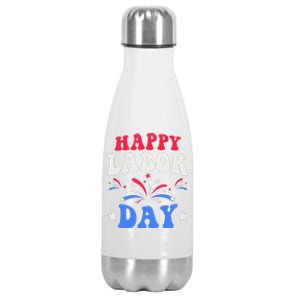 Happy Labor Day Gift Stainless Steel Insulated Water Bottle