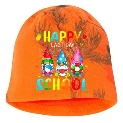 Happy Last Day Of School For Teachers Students Graduation Kati - Camo Knit Beanie