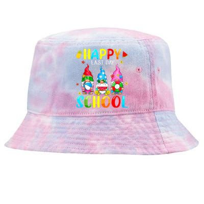 Happy Last Day Of School For Teachers Students Graduation Tie-Dyed Bucket Hat