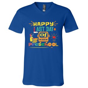 Happy Last Day Of Preschool Gift V-Neck T-Shirt