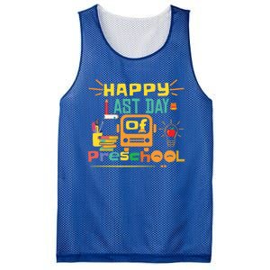 Happy Last Day Of Preschool Gift Mesh Reversible Basketball Jersey Tank