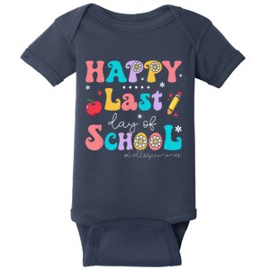 Happy Last Day Of School Hello Summer Students And Teachers Baby Bodysuit