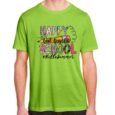 Happy Last Day Of School Hello Summer Teacher Student Adult ChromaSoft Performance T-Shirt