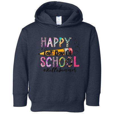 Happy Last Day Of School Hello Summer Teacher Student Toddler Hoodie