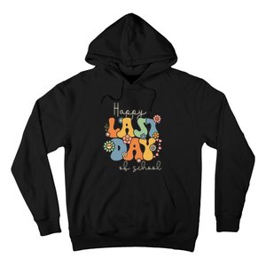 Happy Last Day Of School Graduation Groovy Teacher Student Hoodie