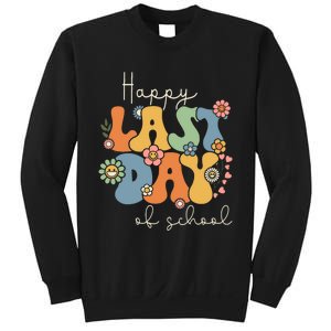 Happy Last Day Of School Graduation Groovy Teacher Student Sweatshirt