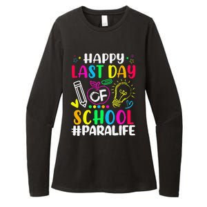 Happy Last Day Of School Para Life Teacher Lover Summer Womens CVC Long Sleeve Shirt