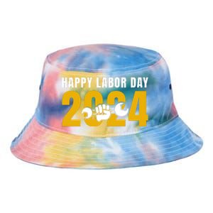 Happy Labor Day 2024 Celebration Graphic Tie Dye Newport Bucket Hat