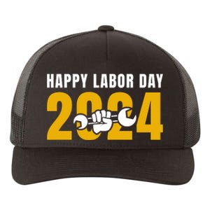 Happy Labor Day 2024 Celebration Graphic Yupoong Adult 5-Panel Trucker Hat