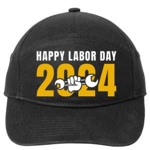 Happy Labor Day 2024 Celebration Graphic 7-Panel Snapback Hat