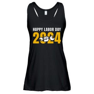 Happy Labor Day 2024 Celebration Graphic Ladies Essential Flowy Tank