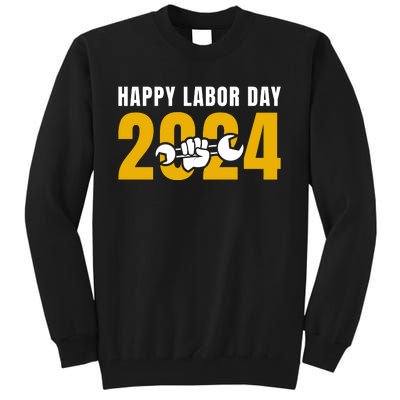 Happy Labor Day 2024 Celebration Graphic Tall Sweatshirt