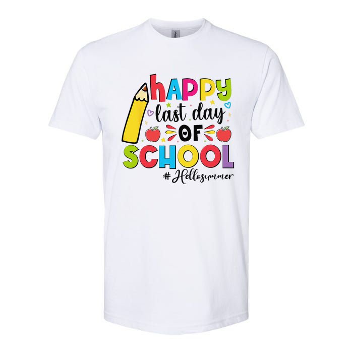 Happy Last Day Of School Hello Summer Teacher Student Softstyle® CVC T-Shirt