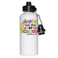 Happy Last Day Of School Hello Summer Teacher Student Aluminum Water Bottle