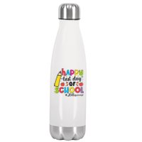 Happy Last Day Of School Hello Summer Teacher Student Stainless Steel Insulated Water Bottle