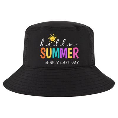 Happy Last Day Of School Teacher Student Hello Summer Gifts Cool Comfort Performance Bucket Hat