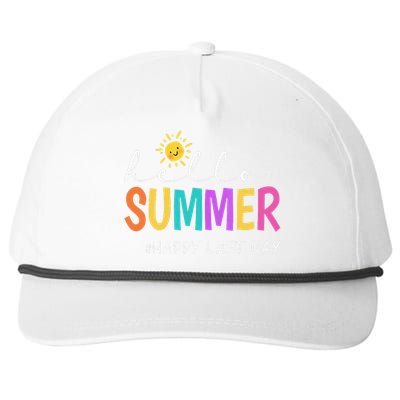 Happy Last Day Of School Teacher Student Hello Summer Gifts Snapback Five-Panel Rope Hat