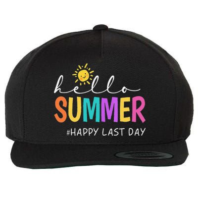 Happy Last Day Of School Teacher Student Hello Summer Gifts Wool Snapback Cap