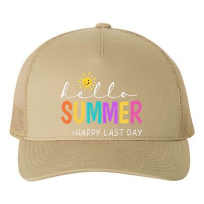 Happy Last Day Of School Teacher Student Hello Summer Gifts Yupoong Adult 5-Panel Trucker Hat