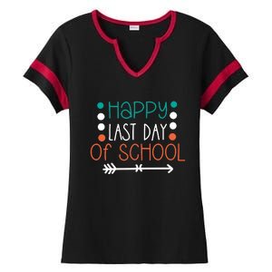 Happy Last Day Of School Graduation Gift Ladies Halftime Notch Neck Tee