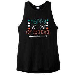 Happy Last Day Of School Graduation Gift Ladies PosiCharge Tri-Blend Wicking Tank