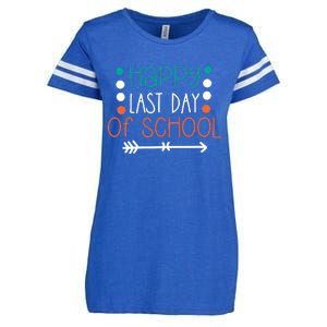 Happy Last Day Of School Graduation Gift Enza Ladies Jersey Football T-Shirt