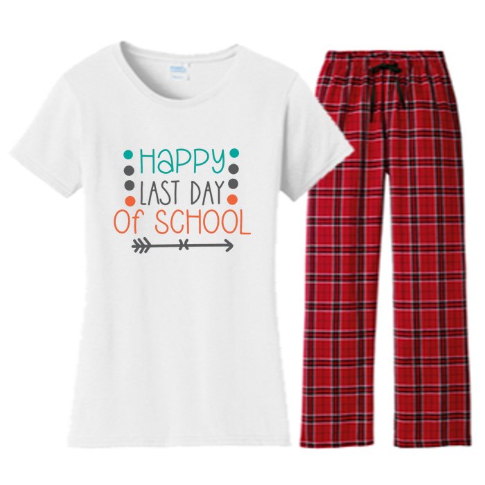 Happy Last Day Of School Graduation Gift Women's Flannel Pajama Set