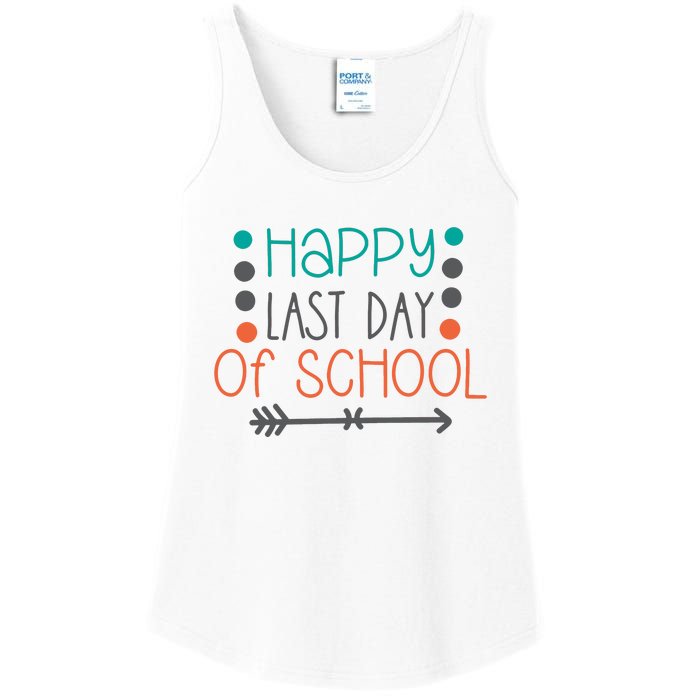 Happy Last Day Of School Graduation Gift Ladies Essential Tank