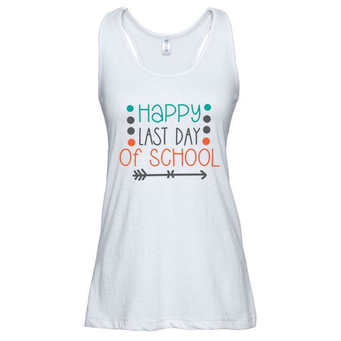 Happy Last Day Of School Graduation Gift Ladies Essential Flowy Tank