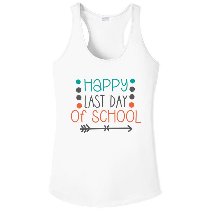 Happy Last Day Of School Graduation Gift Ladies PosiCharge Competitor Racerback Tank