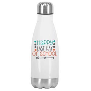 Happy Last Day Of School Graduation Gift Stainless Steel Insulated Water Bottle