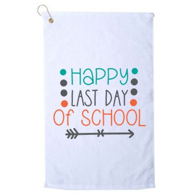 Happy Last Day Of School Graduation Gift Golf Towel