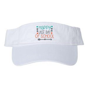 Happy Last Day Of School Graduation Gift Valucap Bio-Washed Visor