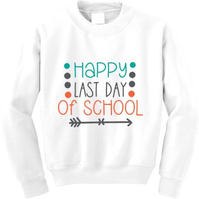Happy Last Day Of School Graduation Gift Kids Sweatshirt