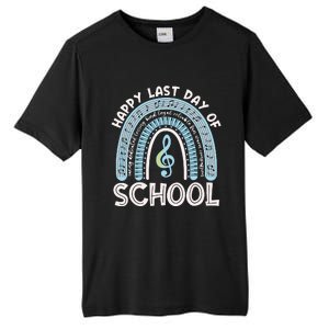 Happy Last Day Of School Music Teacher Student Rainbow Tall Fusion ChromaSoft Performance T-Shirt